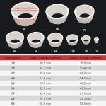 Stonylab Durable Filter Adapter Cone Set - 9 Pack