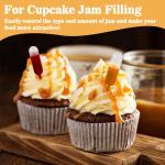 50 Pack Disposable Plastic Pipettes for Cupcakes