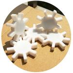 3-Pack PTFE Magnetic Stir Bars - Gear Shape