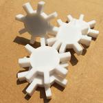 3-Pack PTFE Magnetic Stir Bars - Gear Shape