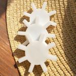 3-Pack PTFE Magnetic Stir Bars - Gear Shape