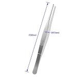 Stainless Steel 8-Inch Tweezers Set - 4 Pieces