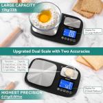 BOMATA Dual Platform Digital Kitchen Scale, 15kg/0.01g