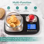 BOMATA Dual Platform Digital Kitchen Scale, 15kg/0.01g
