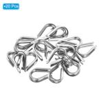 PATIKIL M3 Stainless Steel Wire Rope Thimbles - 20 Pack