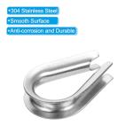 PATIKIL M3 Stainless Steel Wire Rope Thimbles - 20 Pack