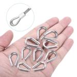 PATIKIL M3 Stainless Steel Wire Rope Thimbles - 20 Pack