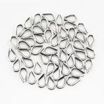 304 Stainless Steel Wire Rope Thimbles - 50 Pieces