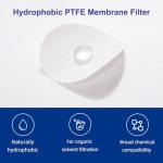 47mm Hydrophobic PTFE Membrane Filters, 0.45µm, 50 Pack