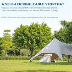 60PCS Stainless Steel Wire Rope Clamp Set