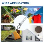 60PCS Stainless Steel Wire Rope Clamp Set