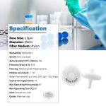 Nylon Syringe Filters 25mm 1.0μm (Pack of 100)