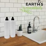 16 oz Refillable Squeeze Bottles with Dispenser Caps