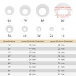 Durable Silicone Filter Adapter Cones Set of 9