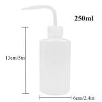 Green Plastic Squeeze Bottles with Labels - 250ml (2 Pcs)