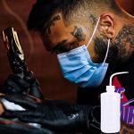 3-Pack Tattoo Bottle Squeeze Wash Bottles - 500ml