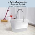 Casabella 4-Gallon Clear Plastic Cleaning Bucket