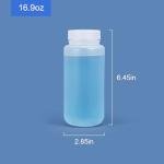 Wide Mouth 16.9 oz Lab Reagent Bottle (2 Pack)