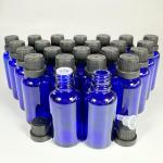 Blue Glass Droppers for Essential Oils - 24 Pack