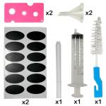 Blue Glass Droppers for Essential Oils - 24 Pack