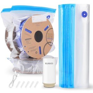 Vacuum-Sealed Filament Storage Bags with Pump Kit