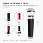 4-Pack Vacuum Wine Stoppers with Silicone Caps