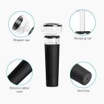 4-Pack Vacuum Wine Stoppers with Silicone Caps