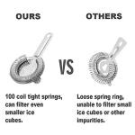 Stainless Steel Hawthorne Cocktail Strainer Tool