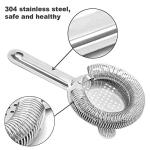 Stainless Steel Hawthorne Cocktail Strainer Tool