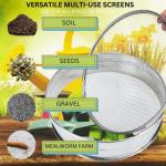 8" Soil Sieves Set - 5 Piece Collection