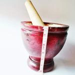 Wooden Mortar and Pestle Set for Grinding Herbs
