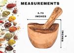 Olivanera Olive Wood Mortar and Pestle Set