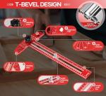 Adjustable Aluminum Sliding T-Square Ruler