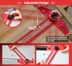 Adjustable Aluminum Sliding T-Square Ruler
