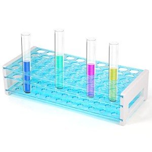 Plastic Test Tube Rack for 16mm Tubes, Holds 50
