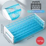Plastic Test Tube Rack for 16mm Tubes, Holds 50