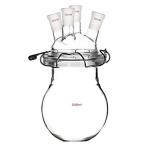 Deschem Flat Bottom Glass Reactor with 4 Necks