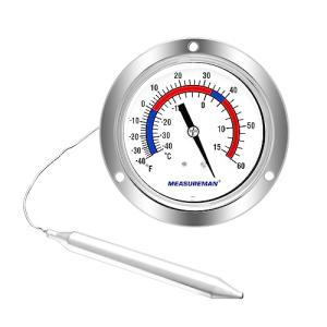 Vapor Capillary Panel Mount Refrigeration Thermometer