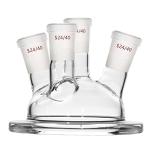 Deschem Flat Bottom Glass Reactor with 4 Necks