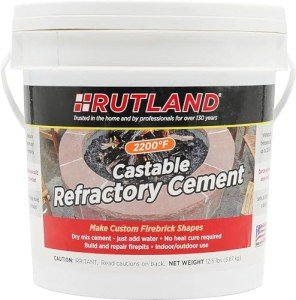 Rutland High Temp Castable Refractory Cement, 12.5 lb