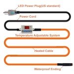 Cupohus Heat Tape with Digital Thermostat, 6FT