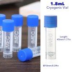Estresen 500PCS 1.8ml Cryo Tubes with Caps