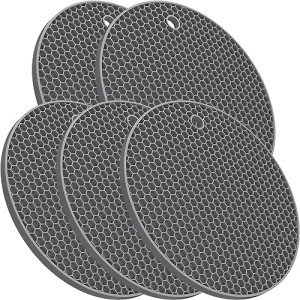 8mm Silicone Trivets Set – 5 Hot Pads
