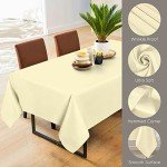 Ivory Rectangle Tablecloths - 2 Pack, 60x126 Inches