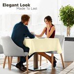 Ivory Rectangle Tablecloths - 2 Pack, 60x126 Inches