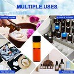 100 Pack 4ml Amber Glass Vials with Caps