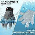 Winter Waterproof Pig Leather Work Gloves - Size L