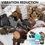 Winter Waterproof Pig Leather Work Gloves - Size L