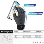 Winter Waterproof Pig Leather Work Gloves - Size L