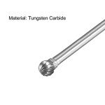Tungsten Carbide Rotary Burrs - 1/8" Shank, 2pcs